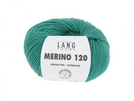 Lang MERINO 120 0517 DUNKLES GRÜN