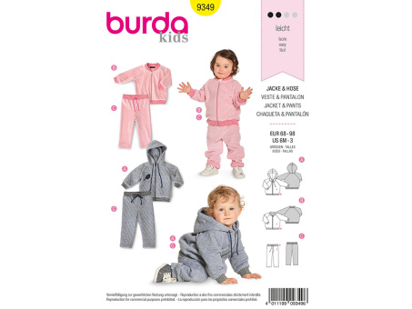 Burda 9349 Jacke & Hose (68-98) 