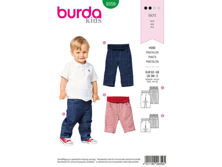 Burda 9359 Hose (62-98) 