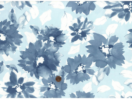 Jersey Blume hellblau Avalana 