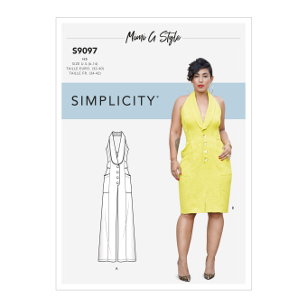 Simplicity S9097.H5 PG A Kleid 32-40 