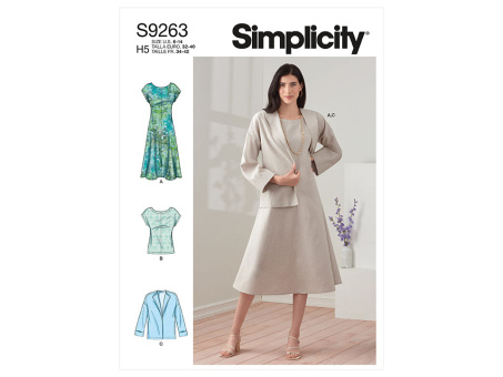 Simplicity S9263.H5 PG A Kleid 32-40 