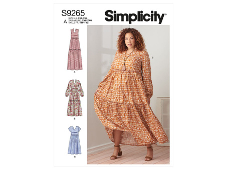 Simplicity S9265.A PG A Kleid XXS-XXL 