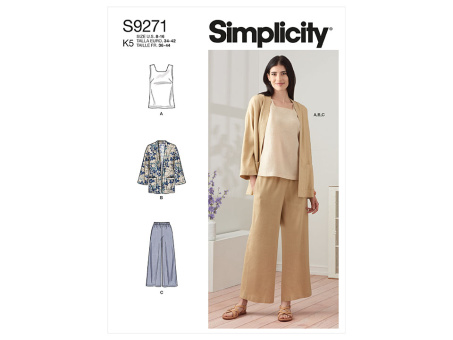 Simplicity S9271.Y5 PG L Top, Blazer & Hose 44-52 