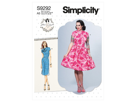 Simplicity S9292.A5 PG A Kleid Vintage 32-40 