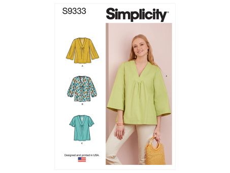 Simplicity S9333.H5 PG L Bluse 32-40 