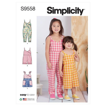 Simplicity 9558.BB PG U Jumpsuit, Strampler & Pulli 110-128 