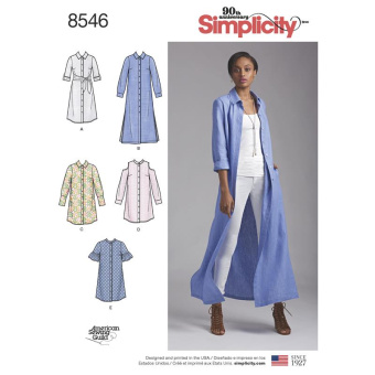 Simplicity G7042.H5 PG A Hemdblusenkleid 32-40 