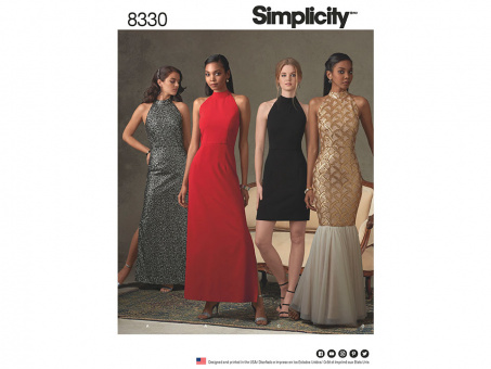 Simplicity 7970.D5 PG D Kleid 30-38 