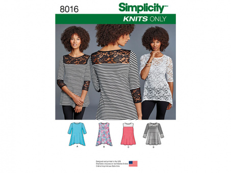 Simplicity 8016.A  PG L Oberteil XXS-XXL 