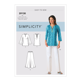 Simplicity S9130.AA PG L Bluse & Hose 36-44 