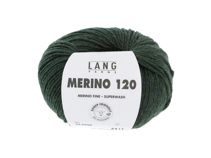 Lang MERINO 120   0398 OLIVE CHANTE CLAIRE 