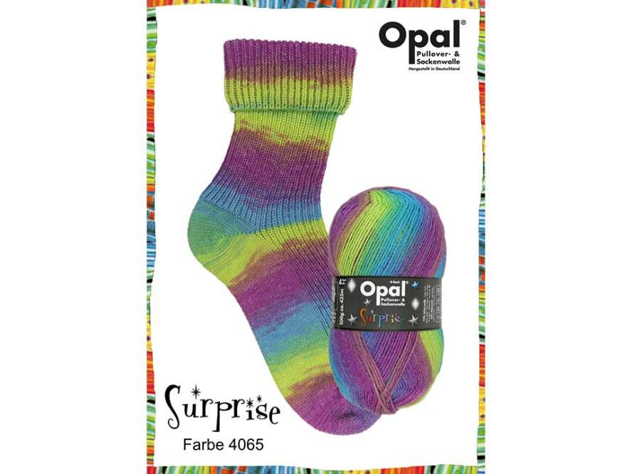 Opal Sockenwolle 4fädig Surpise Farbe 4065 