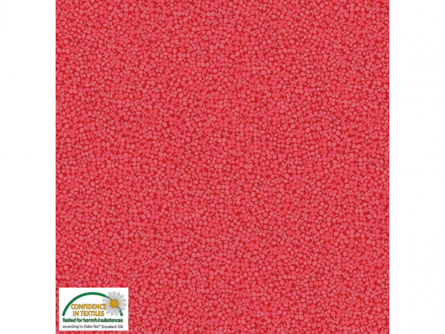 Baumwollstoff Kombi Farbe 130 rot 