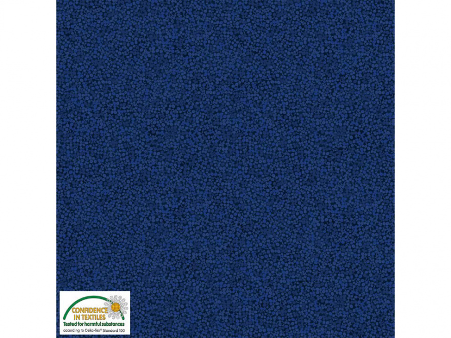 Baumwollstoff Kombi Farbe 116 dunkelblau 