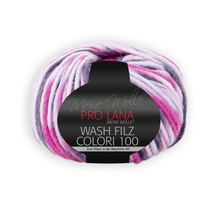 Pro Lana Wash-Filz colori 100 Farbe 710 rosapinklila 