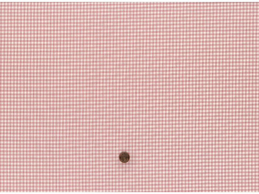 Trachtenbaumwollstoff klein kariert rosa 