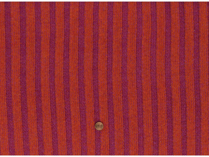 Merino-Strickstoff Rippe breit orange-pink 