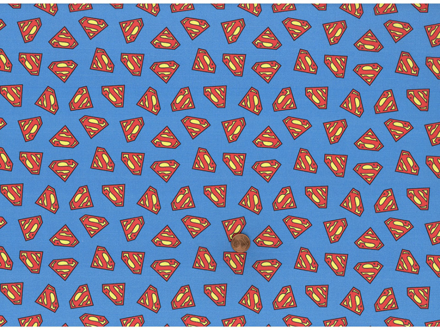 Baumwollstoff Superman Symbol 
