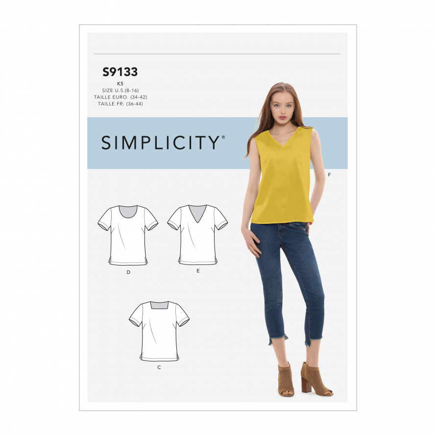 Simplicity 9133.K5 PG L Shirt 34-42 