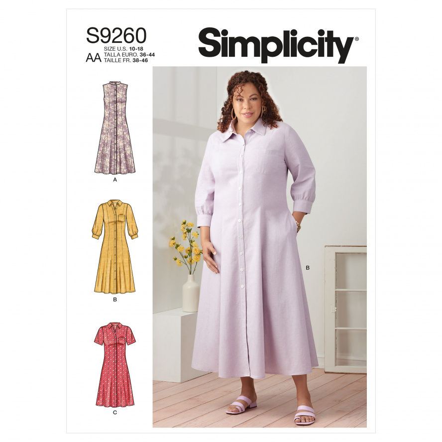 Simplicity S9260.AA PG A Kleid 36-44 