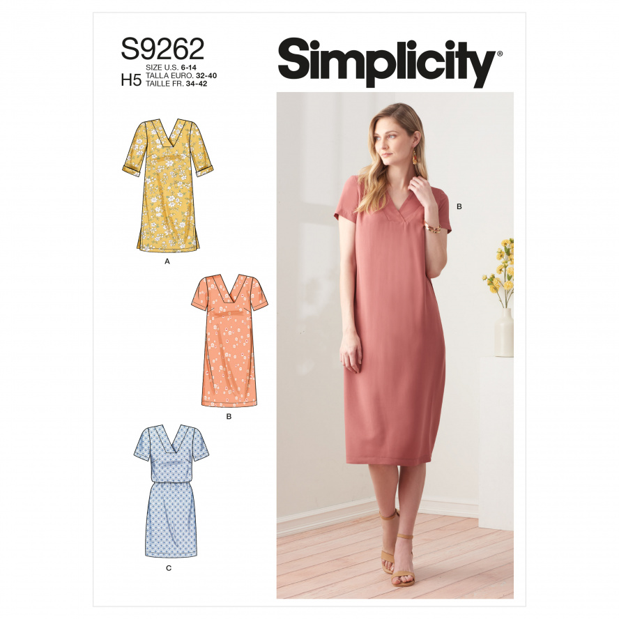Simplicity S9262.H5 PG A Kleid 32-40 