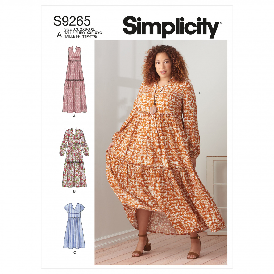 Simplicity S9265.A PG A Kleid XXS-XXL 