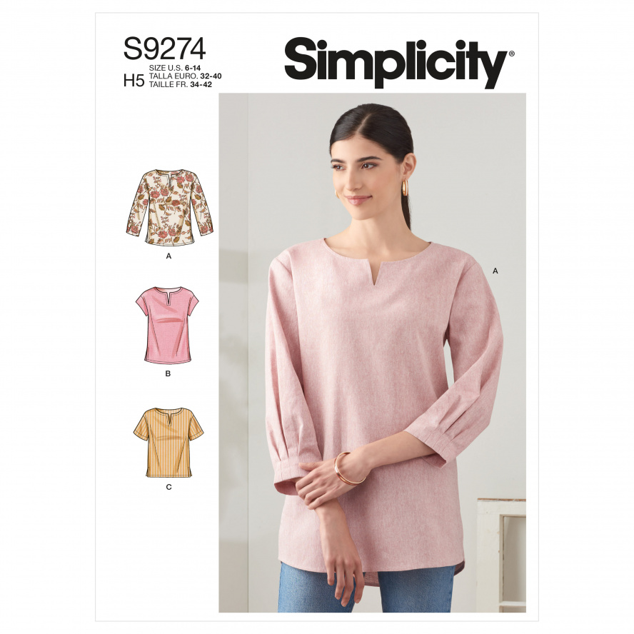 Simplicity S9274.U5 PG L Bluse 42-50 