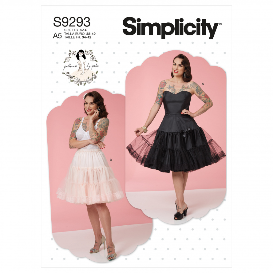 Simplicity S9293.E5 PG L Petticoat 40-48 