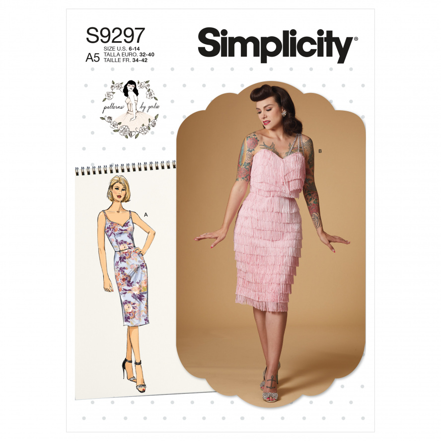 Simplicity S9297.A5 PG A Kleid Vintage 32-40 