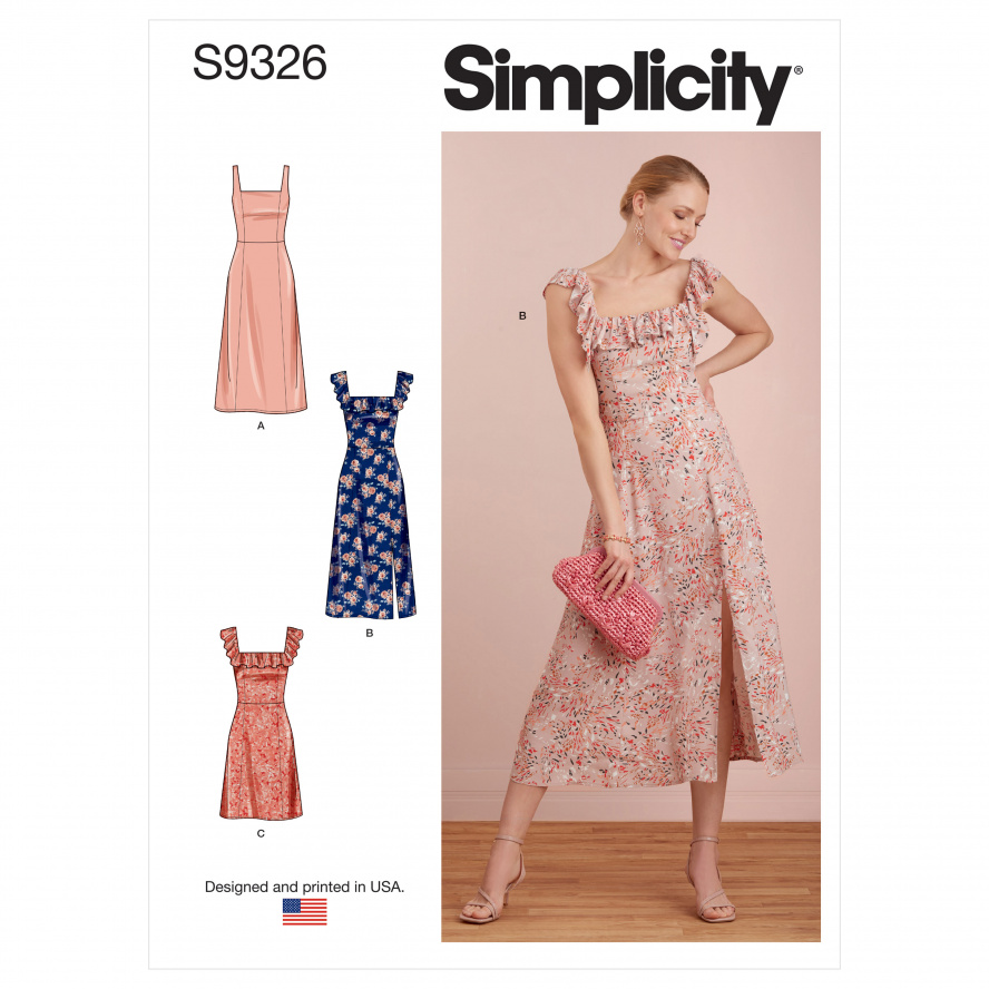 Simplicity S9326.R5 PG A Kleid 40-48 