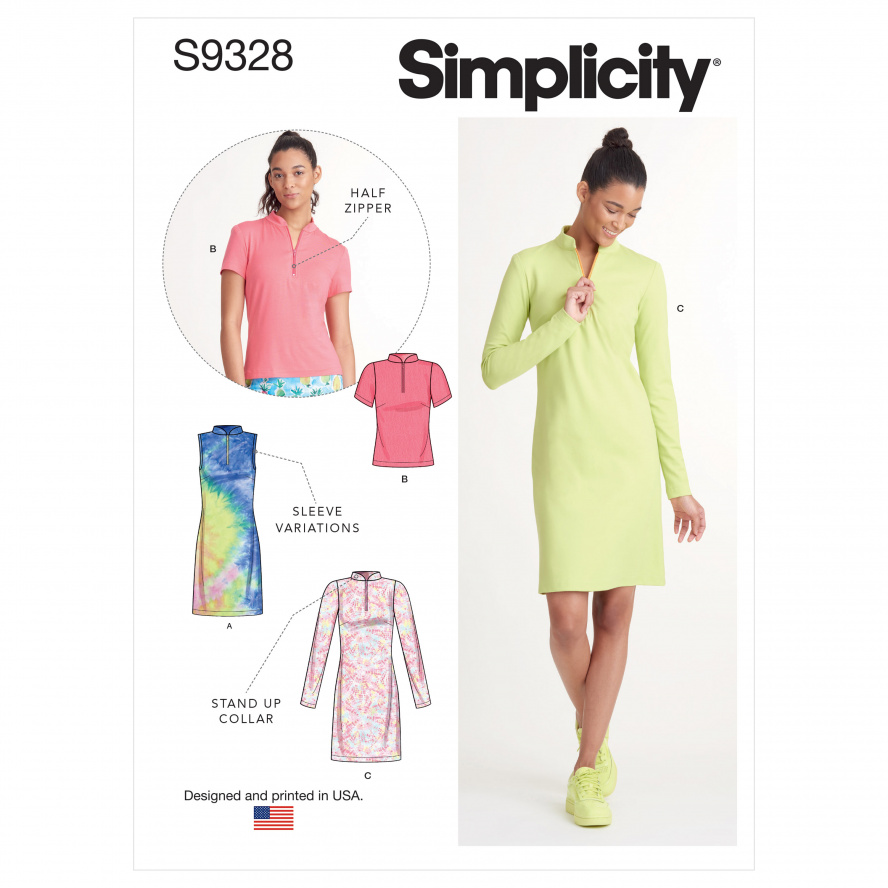 Simplicity S9328.R5 PG A Shirt & Kleid 40-48 