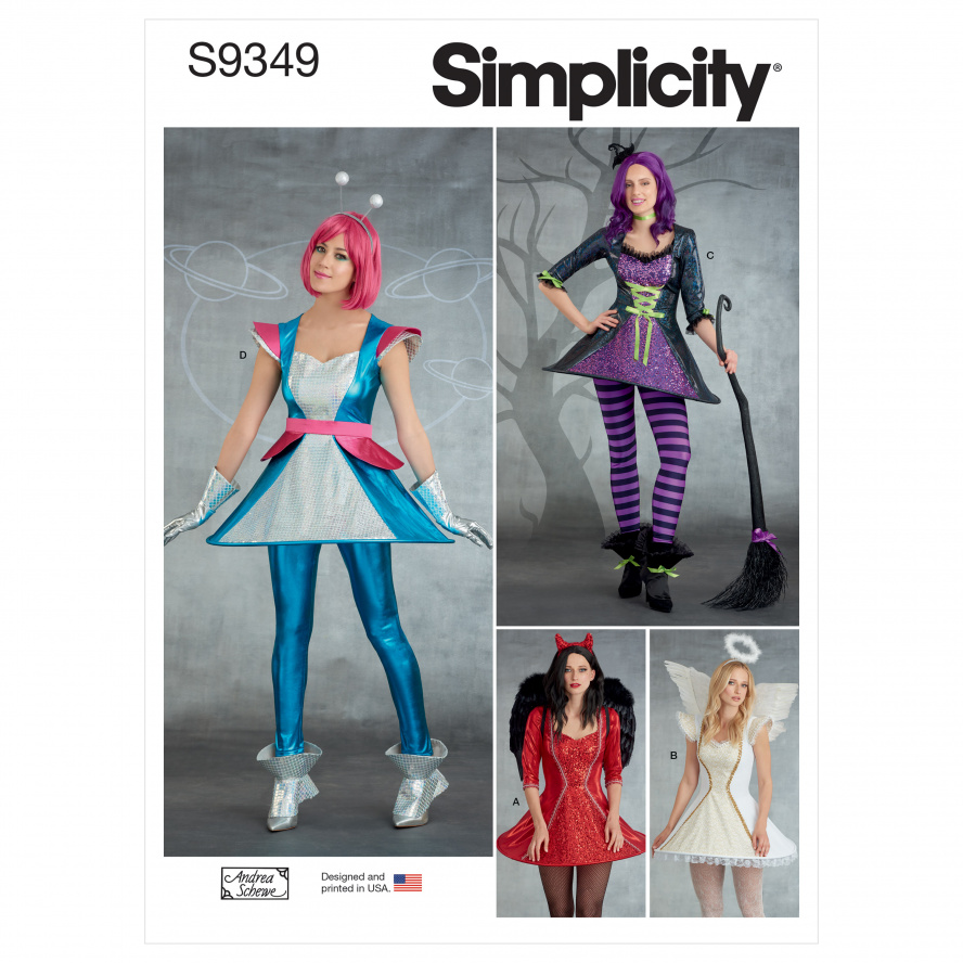 Simplicity S9349.H5 PG D Kostüm Kleid 32-40 