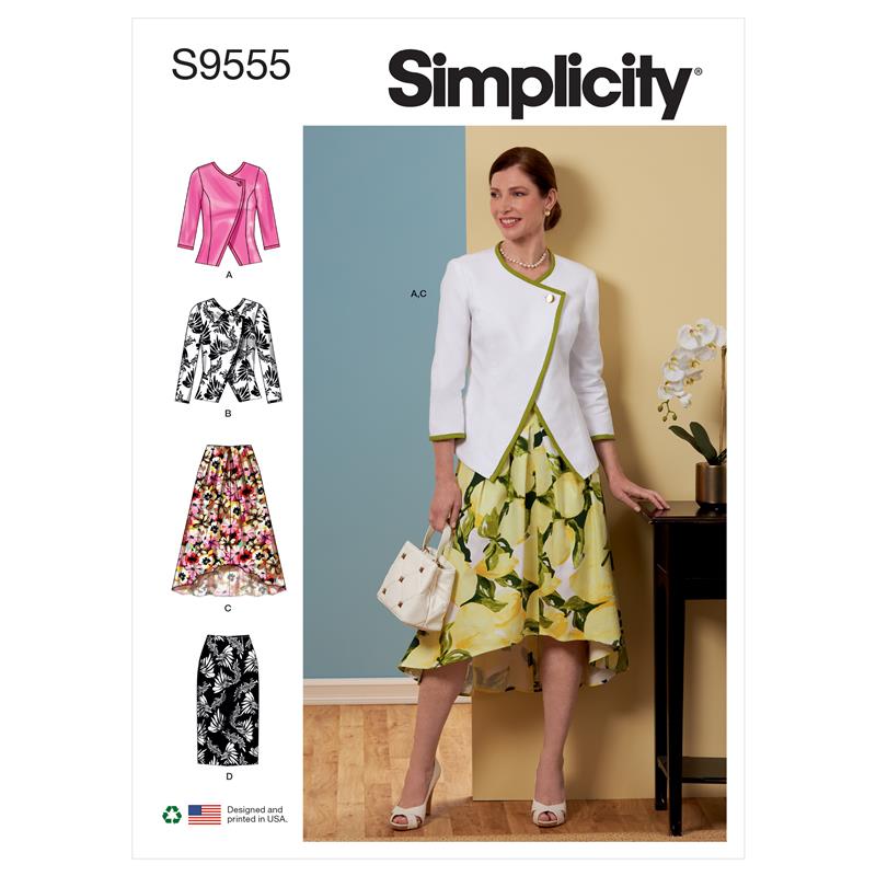 Simplicity 9555.H5 PG L Blazer & Rock 32-40 