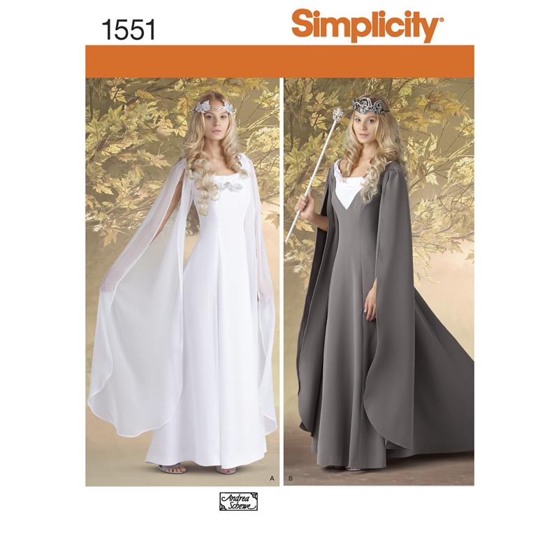 Simplicity 7749.KK PG K Größe 34-40 Kostüm Kleid 