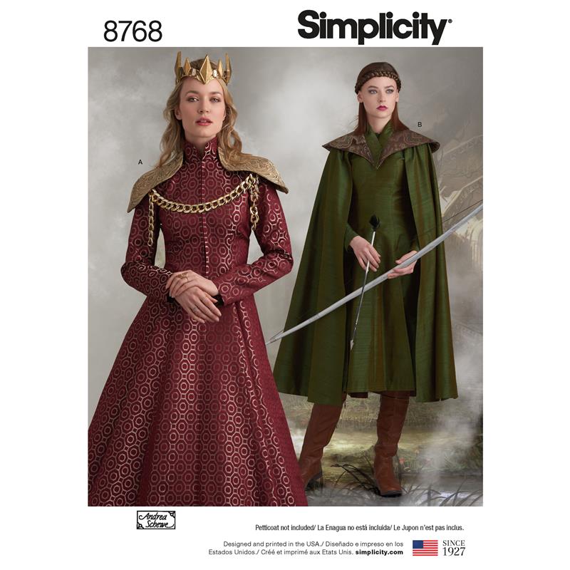 Simplicity G7108.R5 PG D Kostüm Kleid & Mantel 40-48 