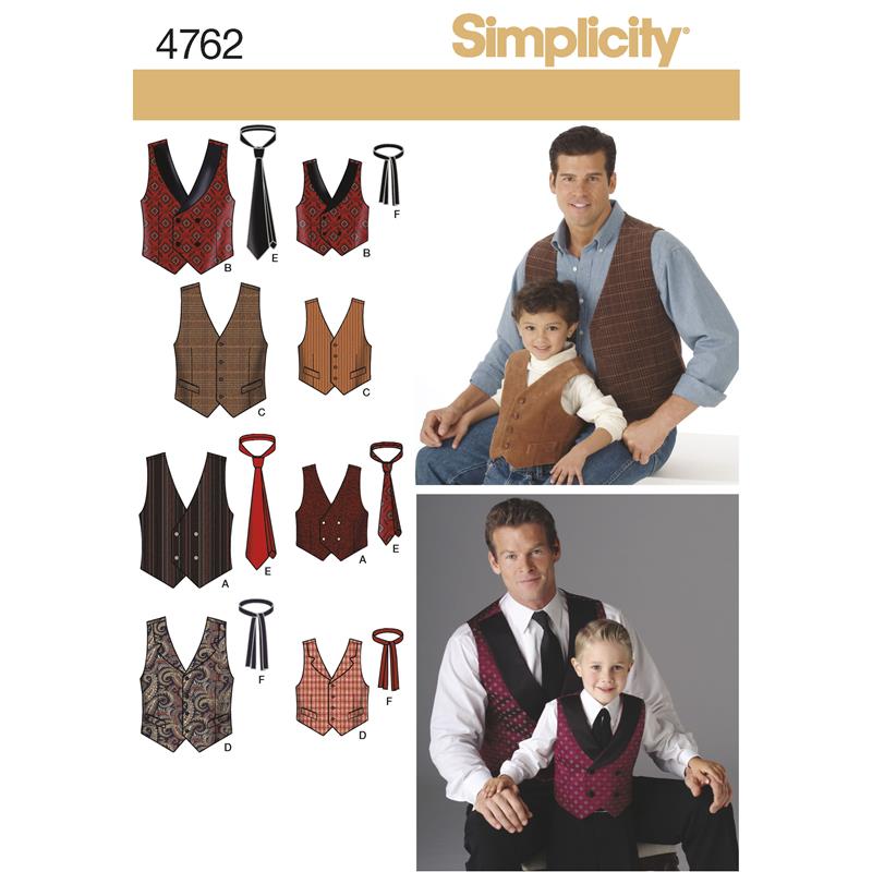 Simplicity G7297.A PG L Weste & Krawatte S-XL 