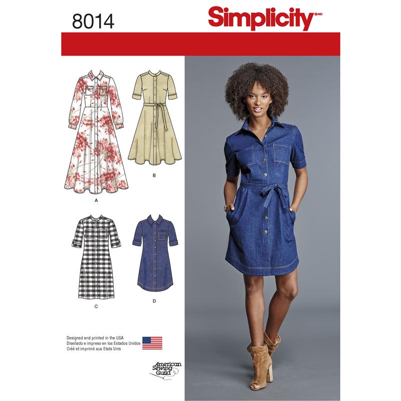 Simplicity 7883.U5 PG A Kleid 42-50 