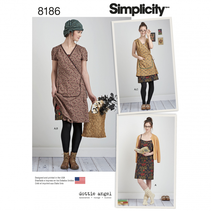 Simplicity 7933.D5 PG K Kleid 30-38 