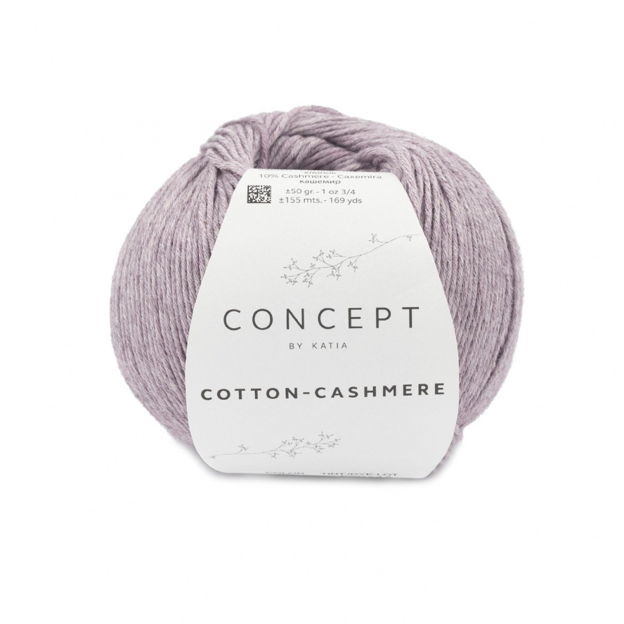 CONCEPT by Katia Cotton-Cashmere Farbe 85 mauve mel. 