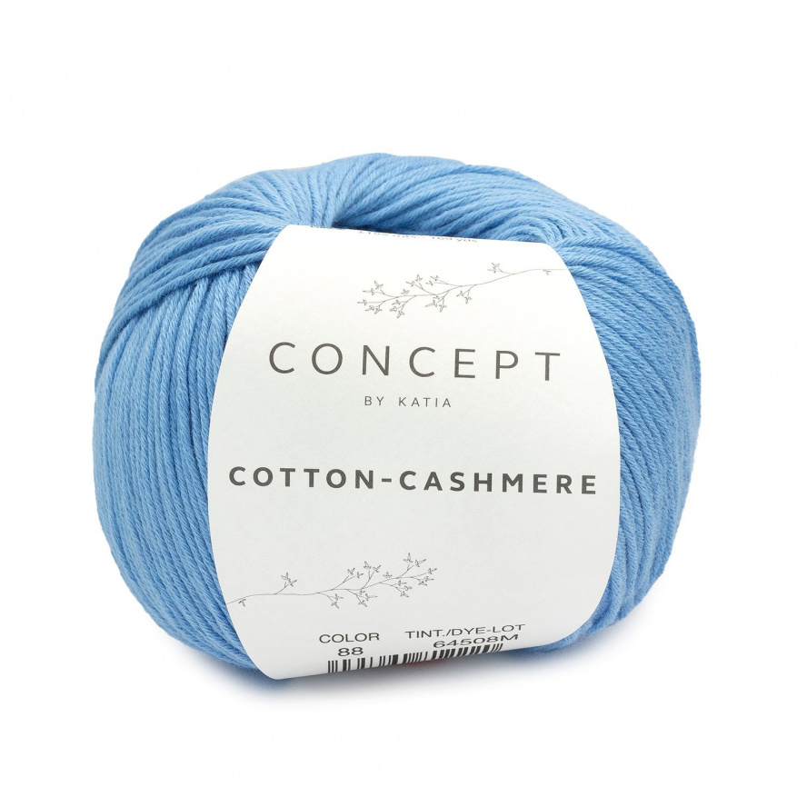 CONCEPT by Katia Cotton-Cashmere Farbe 88 blau 